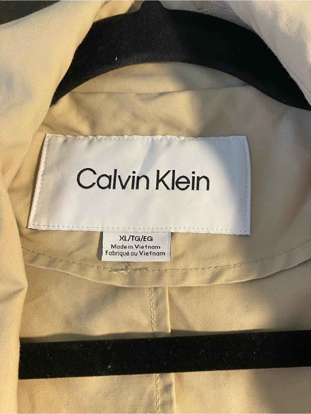 Calvin Klein Light Beige Trench Coat - Picture 4 of 5